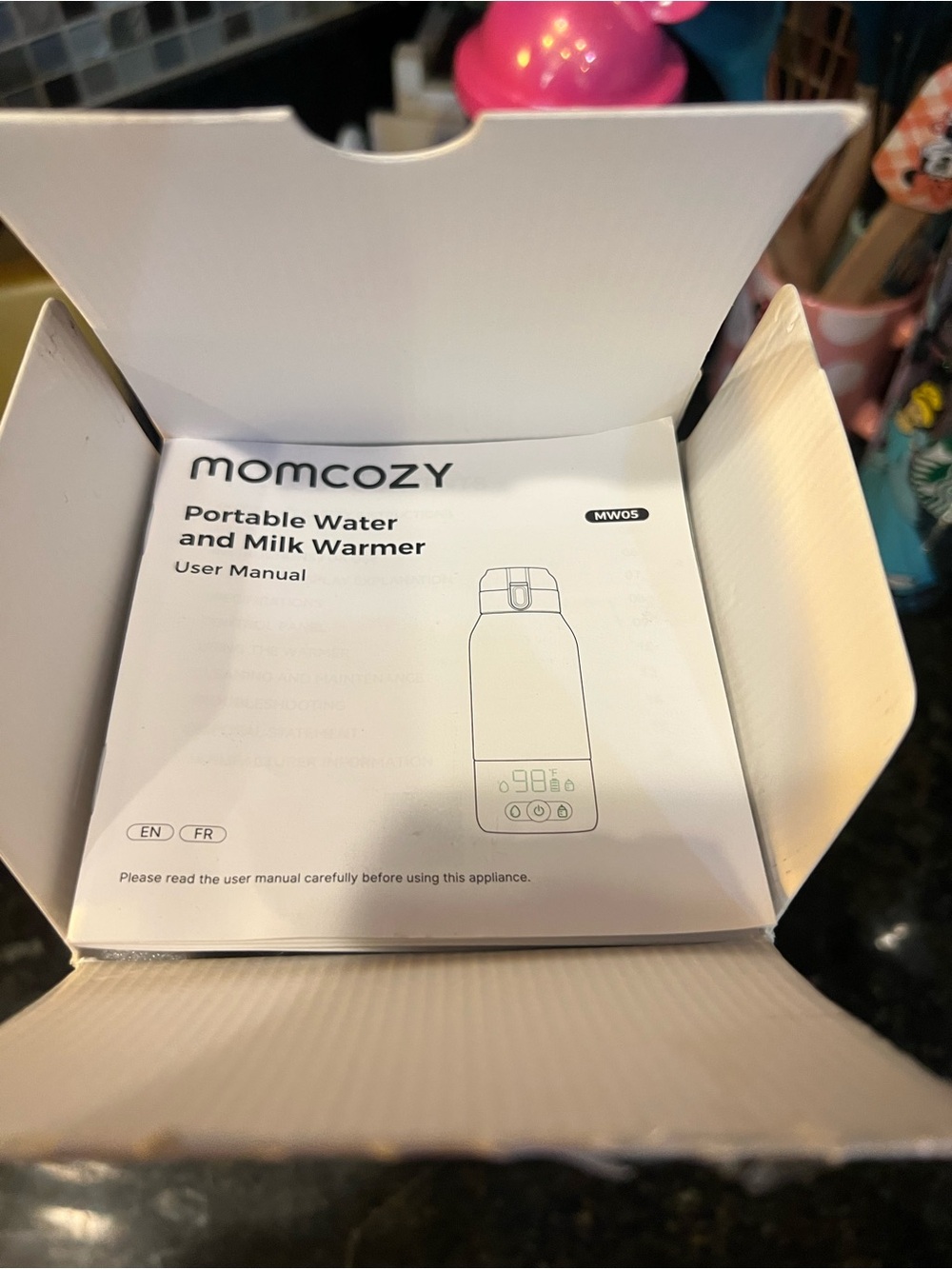 momcozy Portable Water & Milk Warmer - Ombre Purple - new Open Box - Picture 8 of 8